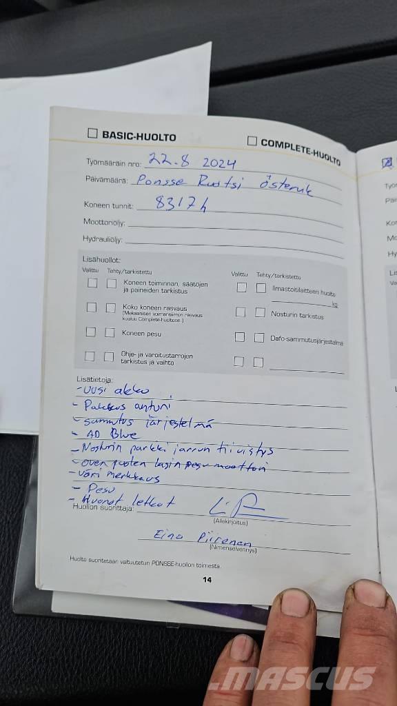 Ponsse ERGO 8W Θεριζοαλωνιστικές μηχανές