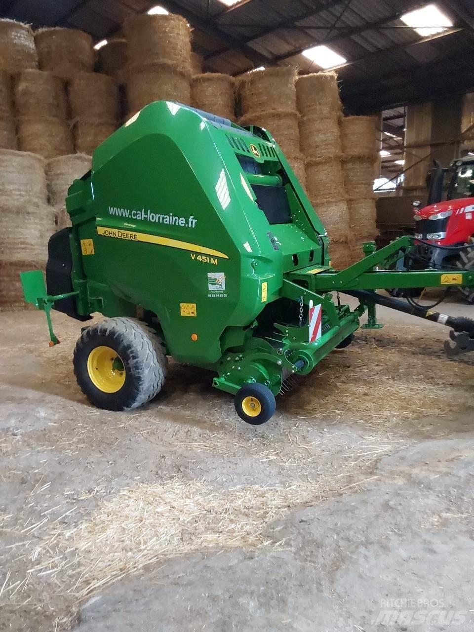 John Deere V 451 M Πρέσες κυλινδρικών δεμάτων