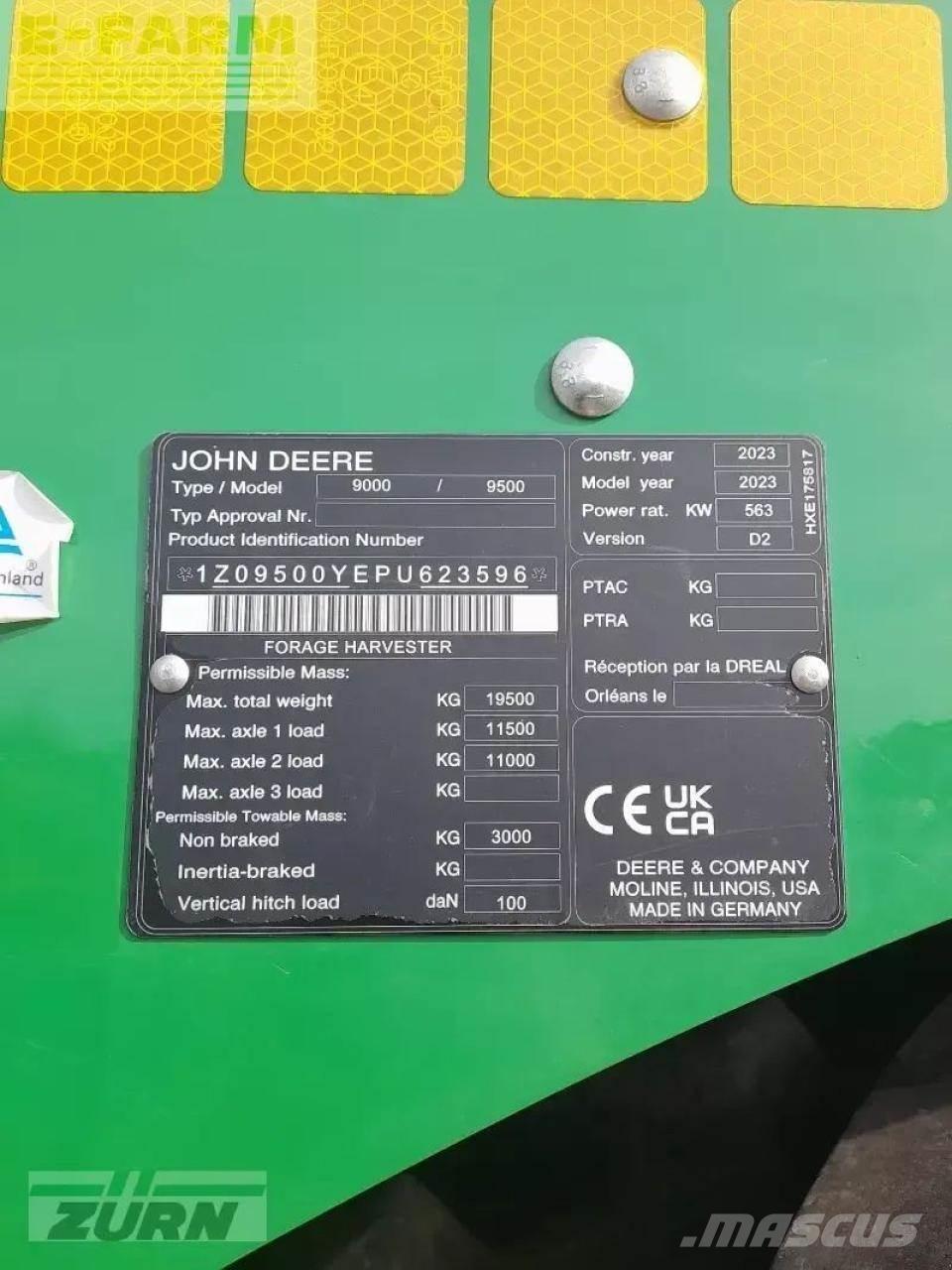 John Deere 9500 Μηχανές χορτονομής