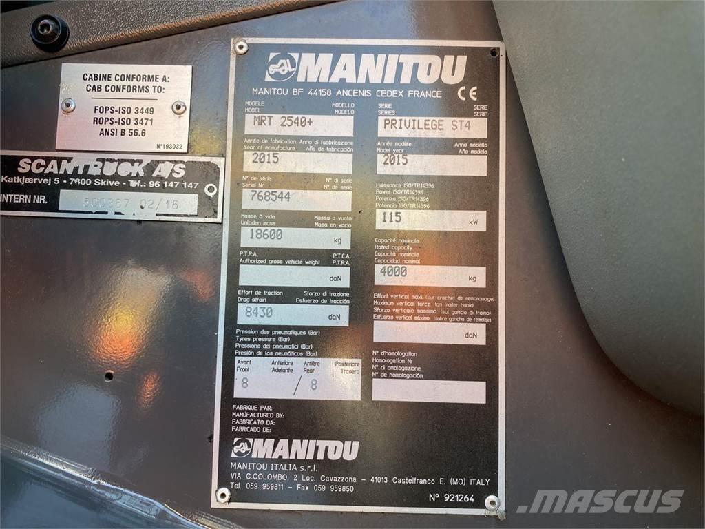 Manitou MRT2540MS Τηλεσκοπικοί ανυψωτές