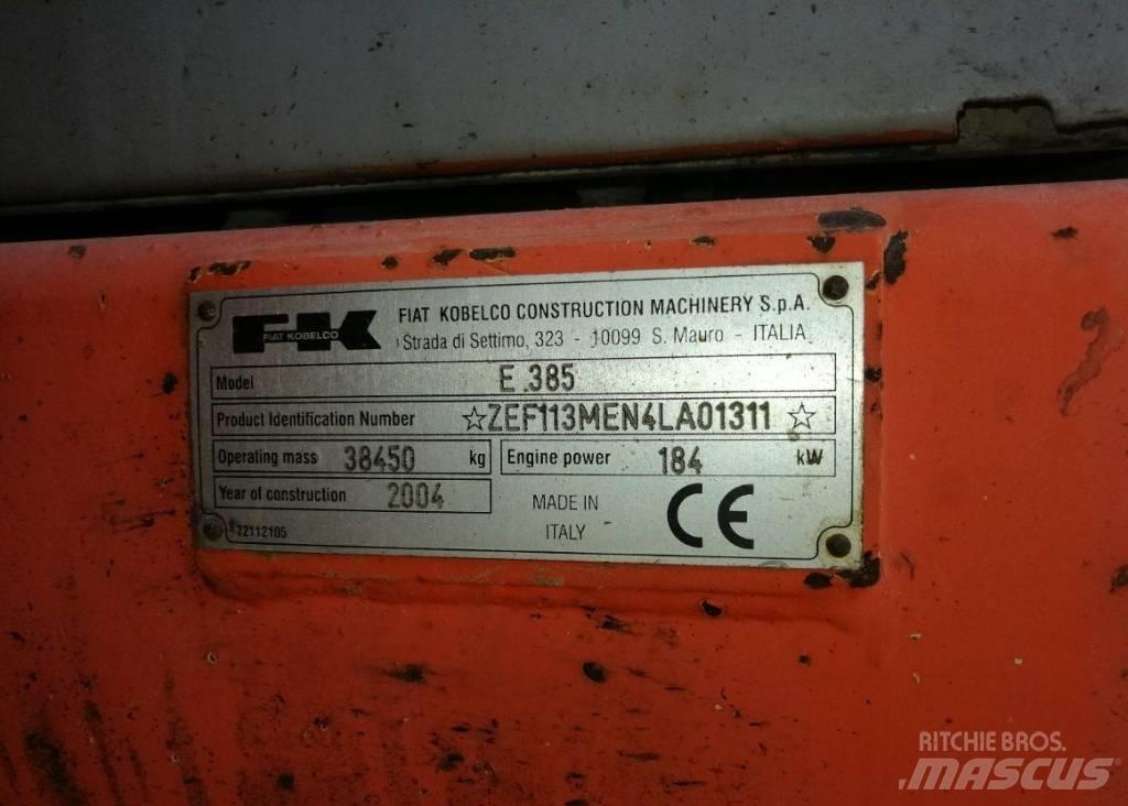 Fiat-Kobelco E385 Εκσκαφείς με ερπύστριες