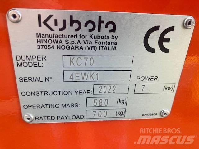 Kubota KC 70 H-4 Dumpers εργοταξίου