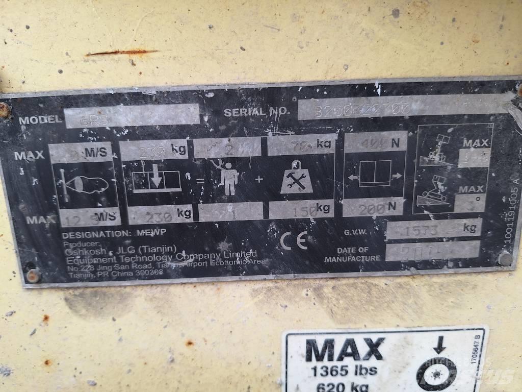 JLG 6 RS Ανυψωτήρες ψαλιδωτής άρθρωσης