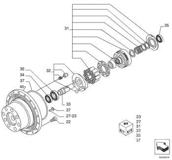 Kobelco - ax - 71470981 Μετάδοση κίνησης