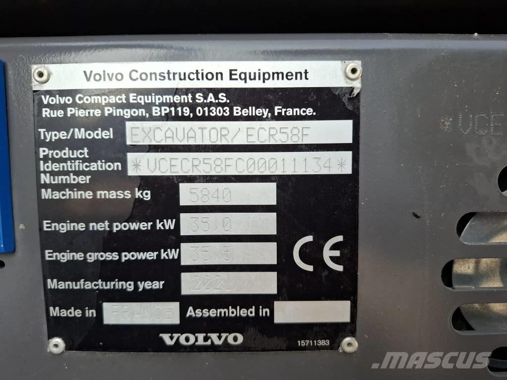 Volvo ECR 58 F Εκσκαφάκι (διαβολάκι) < 7t