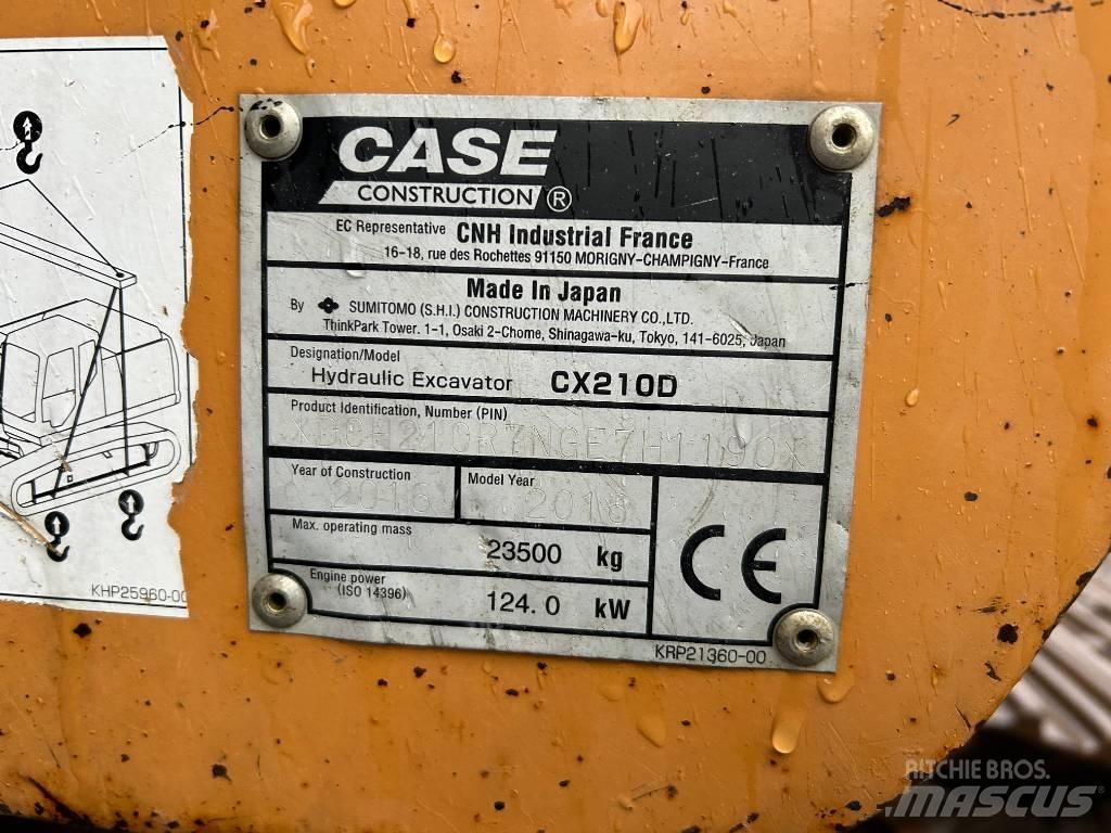 CASE CX 210 D Εκσκαφείς με ερπύστριες