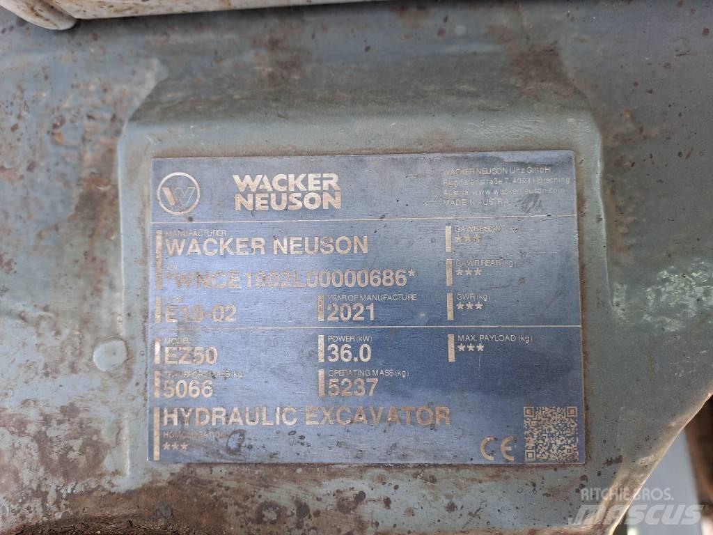 Wacker Neuson EZ50 Εκσκαφείς με ερπύστριες