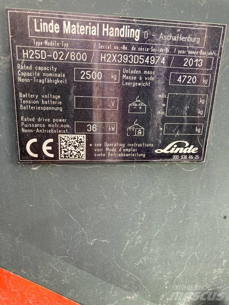 Linde H25D/600/393 Πετρελαιοκίνητα Κλαρκ