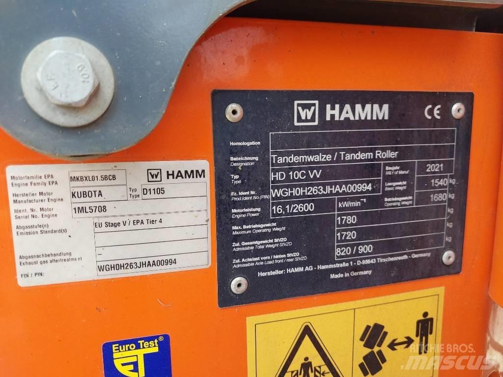 Hamm HD 10 C VV Επίπεδοι κόπανοι