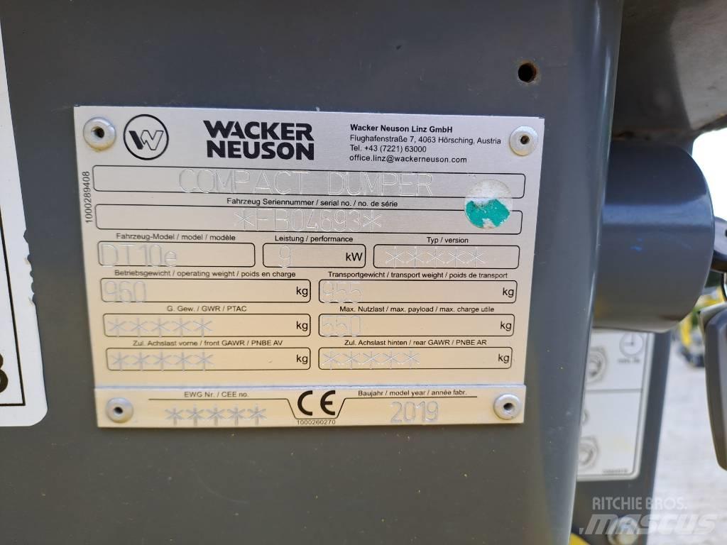 Wacker Neuson DT10e Ερπυστριοφόρα Dumpers - Ντάμπερ