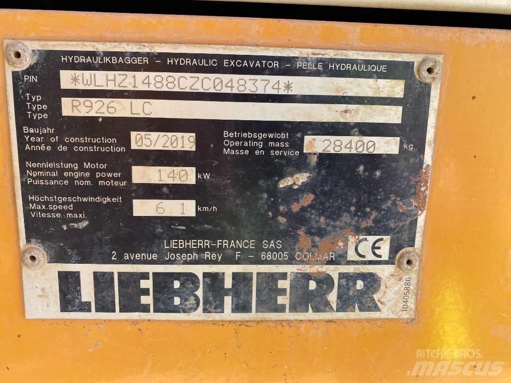 Liebherr R 926 Εκσκαφείς με ερπύστριες