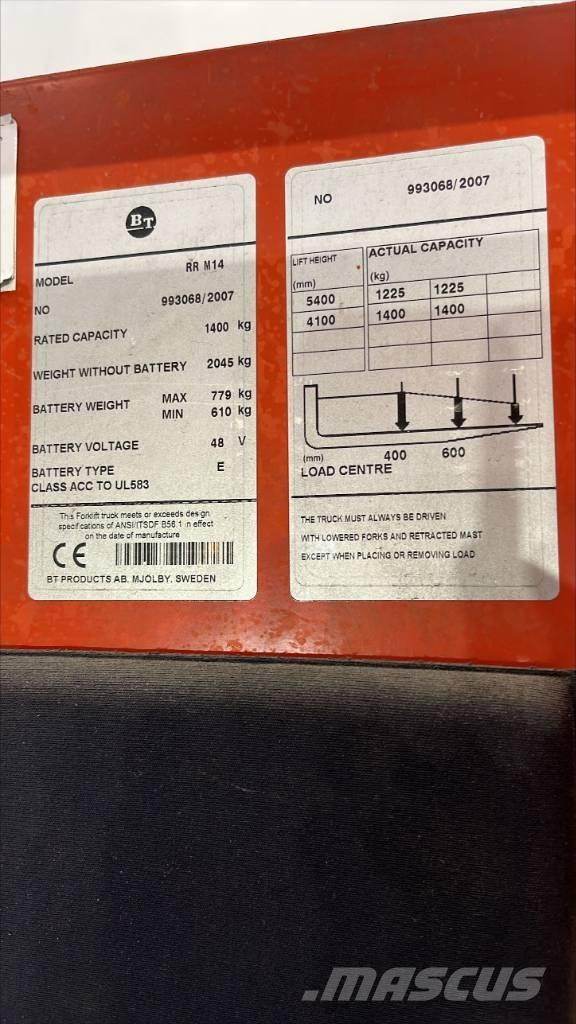 BT RR M 14 Ανυψωτικά στενών δρόμων