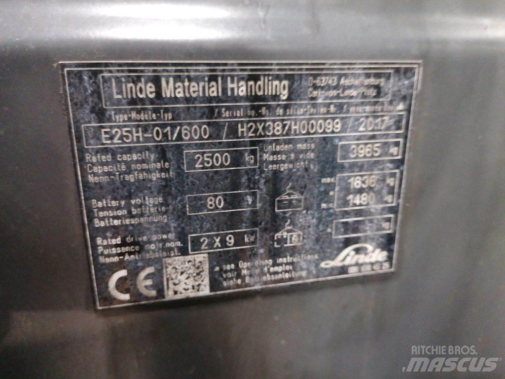 Linde E25H-01/600 Ηλεκτρικά περονοφόρα ανυψωτικά κλαρκ