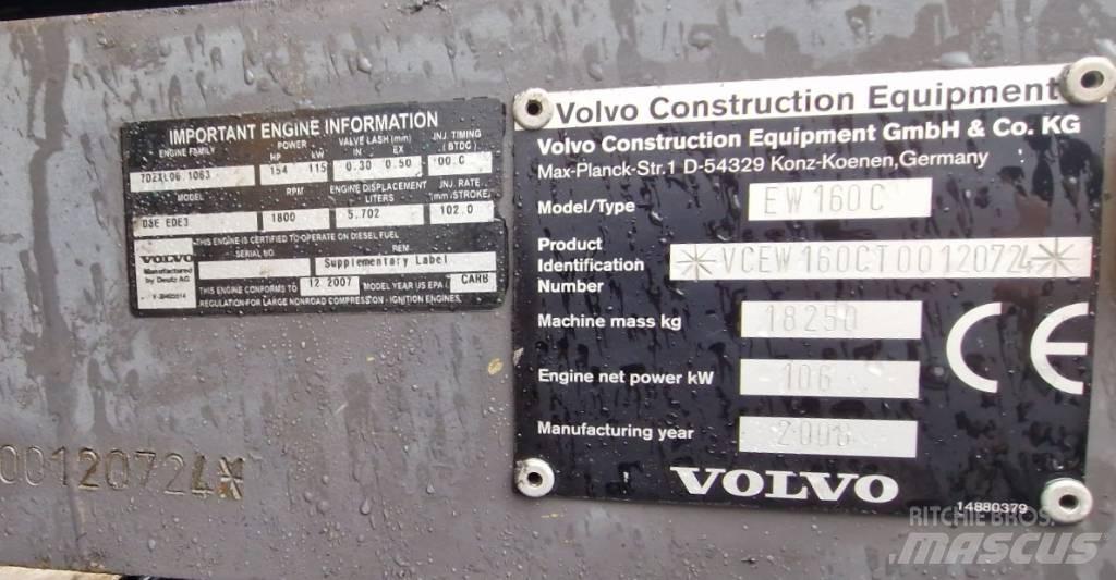 Volvo EW160C Εκσκαφείς με τροχούς - λάστιχα