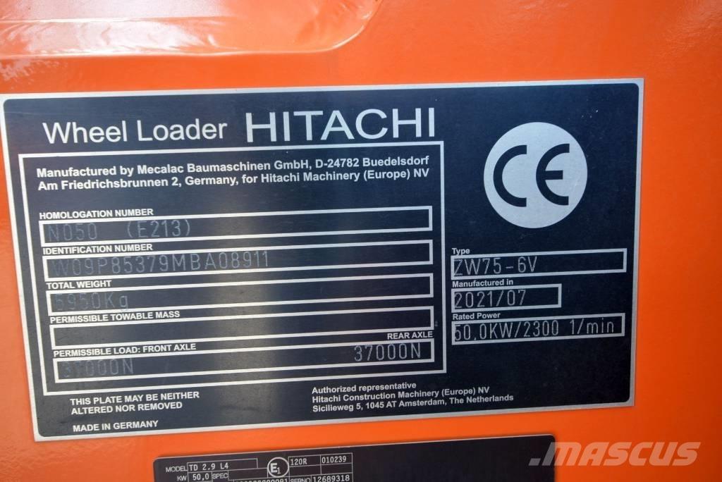 Hitachi ZW 75-6 Φορτωτές με λάστιχα (Τροχοφόροι)