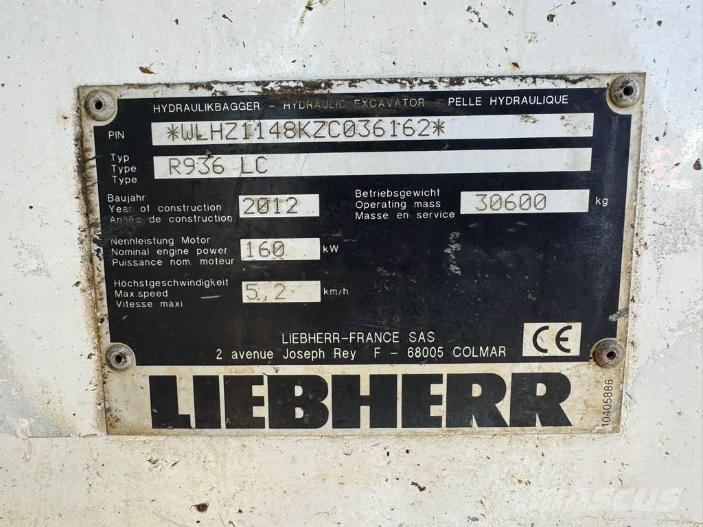 Liebherr R936 LC Εκσκαφείς με ερπύστριες