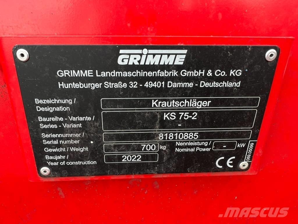 Grimme KS 75-2 Κορυφολόγοι βλάστησης