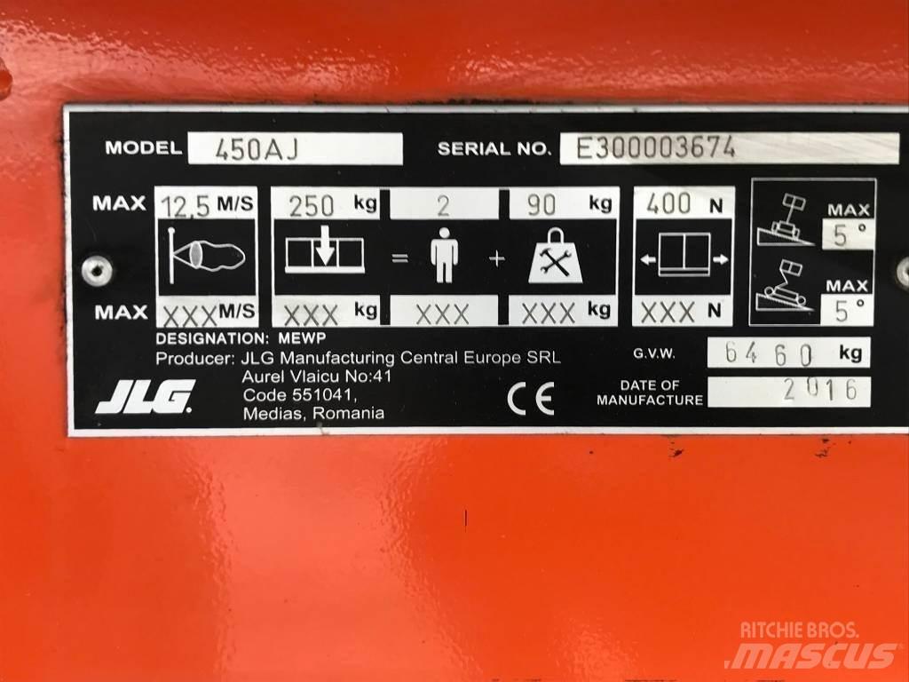 JLG 450 AJ Ανυψωτήρες με αρθρωτό βραχίονα