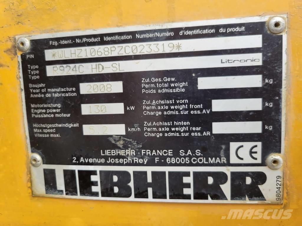 Liebherr R924 C SL Εκσκαφείς με ερπύστριες