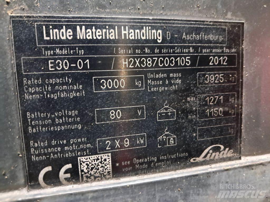 Linde E30-01 Ηλεκτρικά περονοφόρα ανυψωτικά κλαρκ