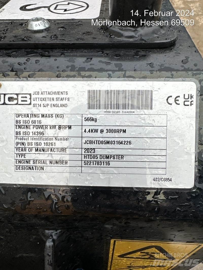 JCB HTD5 mit Tritt Dumpers εργοταξίου