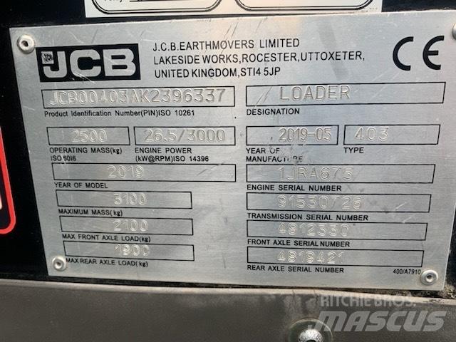 JCB 403 Φορτωτές με λάστιχα (Τροχοφόροι)