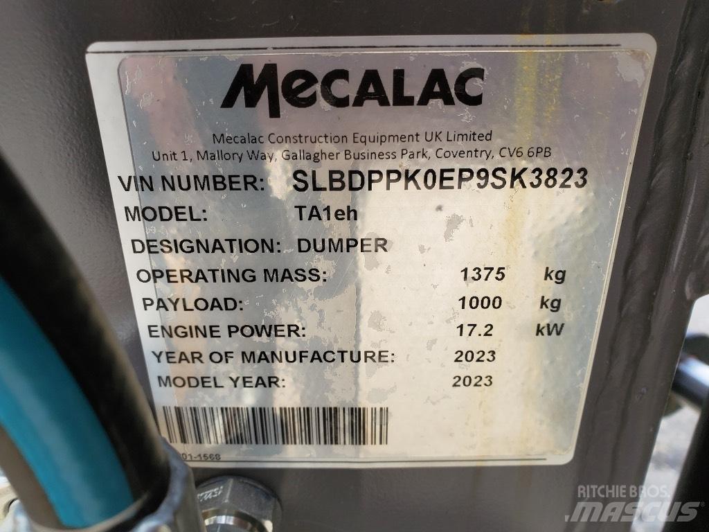 Mecalac TA1EH Dumpers εργοταξίου