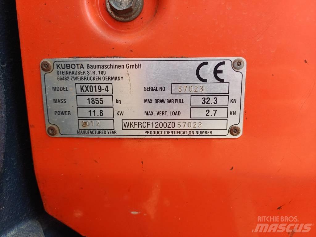 Kubota KX 019-4 Εκσκαφάκι (διαβολάκι) < 7t
