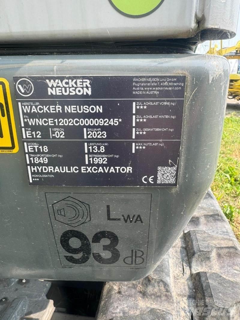 Wacker ET 18 Εκσκαφάκι (διαβολάκι) < 7t