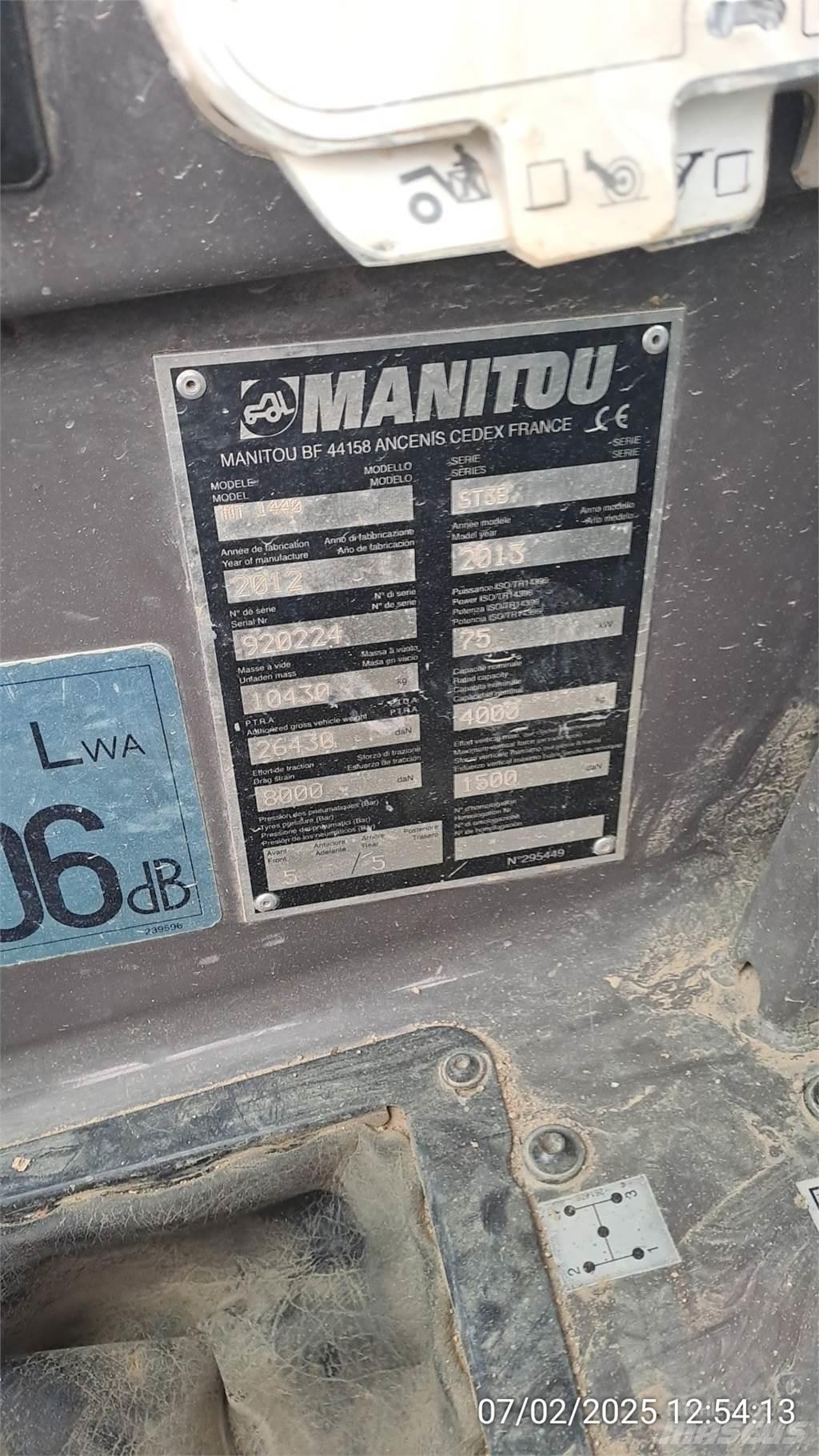 Manitou MT1440 Τηλεσκοπικοί ανυψωτές