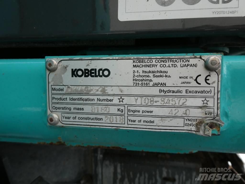 Kobelco SK 75 SR-3E Μίνι εκσκαφείς 7t - 12t