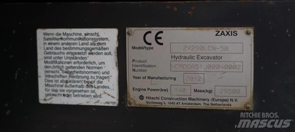Hitachi ZX 290 Εκσκαφείς με ερπύστριες
