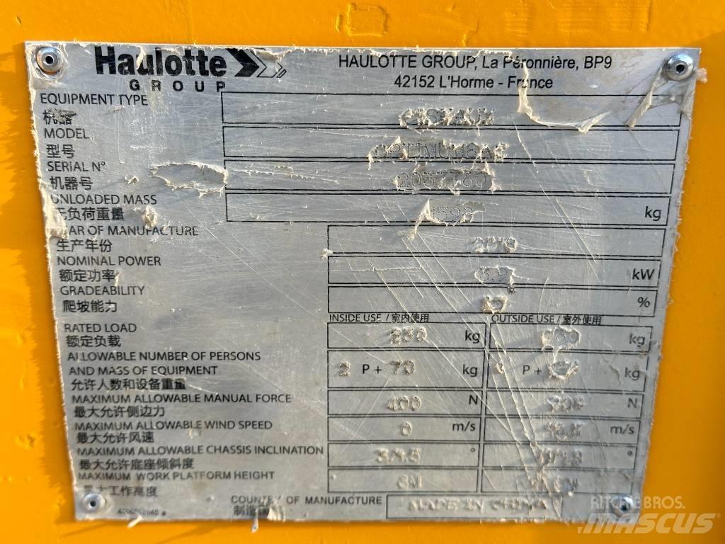 Haulotte OPTIMUM 8 Ανυψωτήρες ψαλιδωτής άρθρωσης