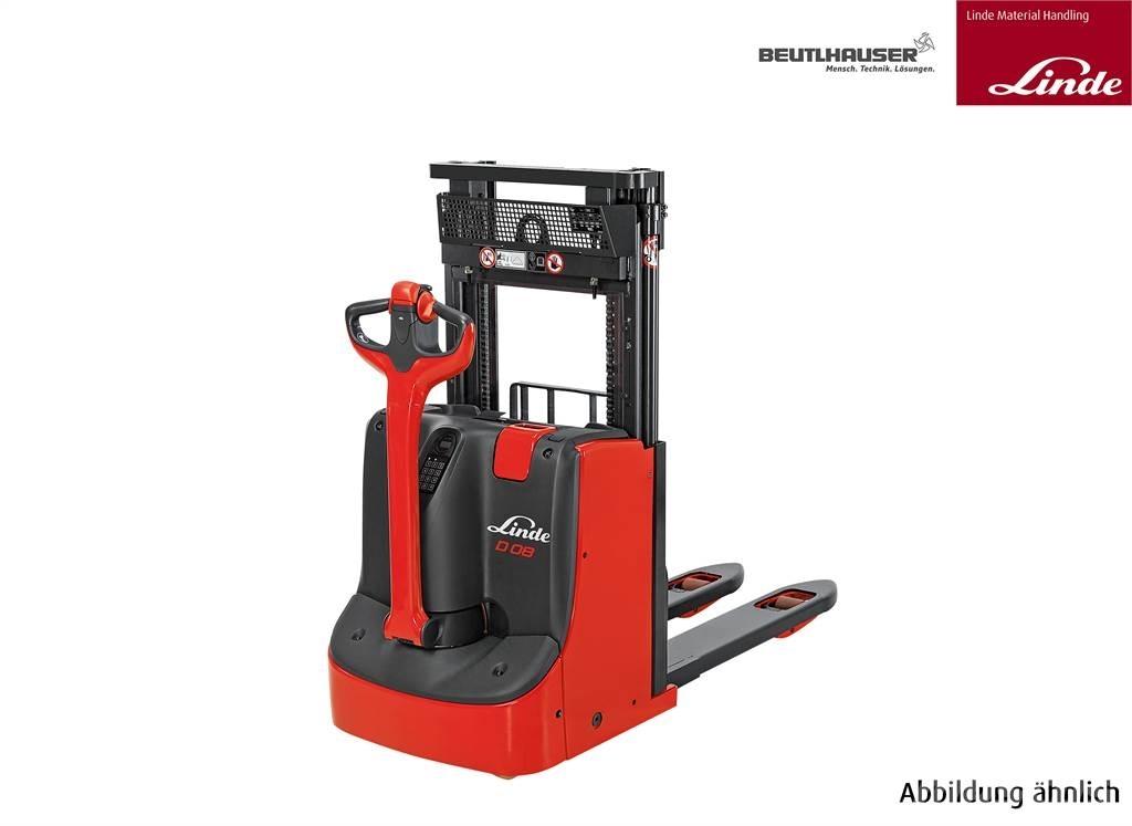 Linde D08 Παλετοφόρα πεζού χειριστή με ιστό