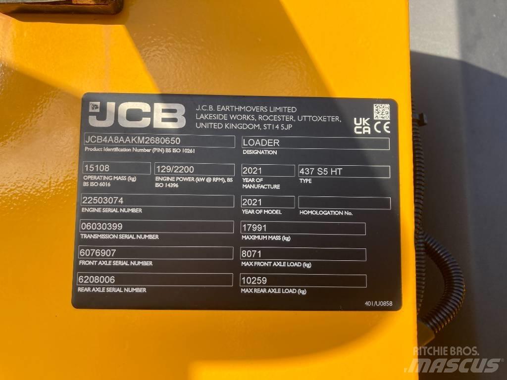 JCB 437 HT Φορτωτές με λάστιχα (Τροχοφόροι)