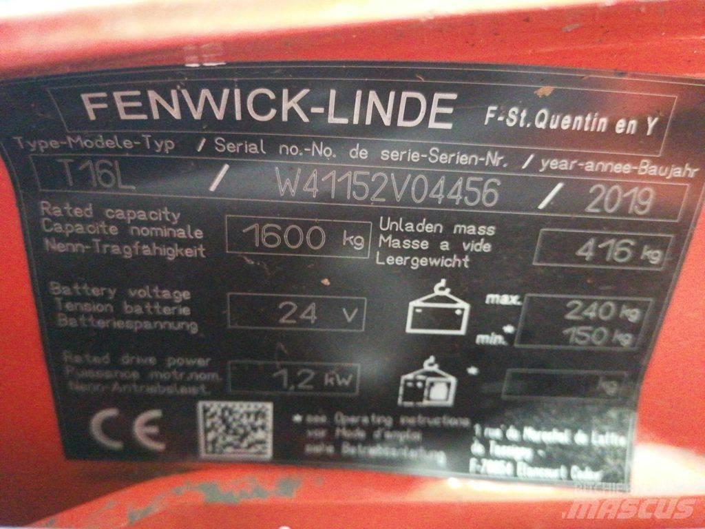 Linde T16L Χειροκίνητο περονοφόρο ανυψωτικό