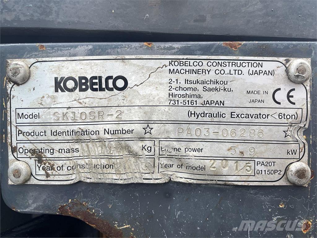 Kobelco SK10SR-2 Εκσκαφείς με τροχούς - λάστιχα