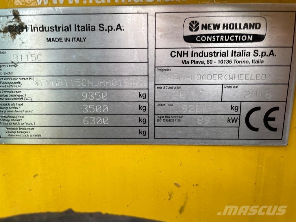 New Holland B115C Εκσκαφείς Φορτωτές τύπου JCB