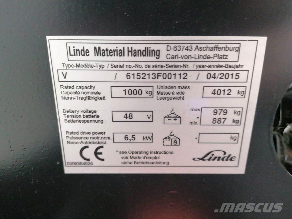 Linde V-48 Περονοφόρο ανυψωτικό συλλογής παραγγελιών μικρού ύψους