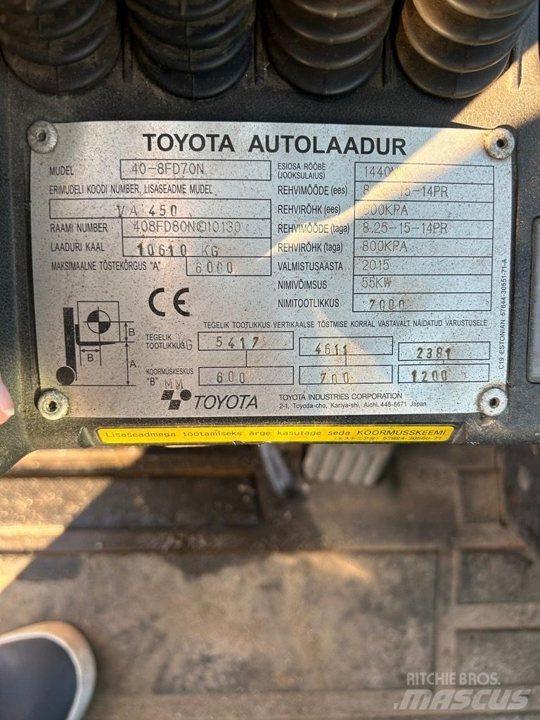 Toyota 40-8 FD 70 N Πετρελαιοκίνητα Κλαρκ