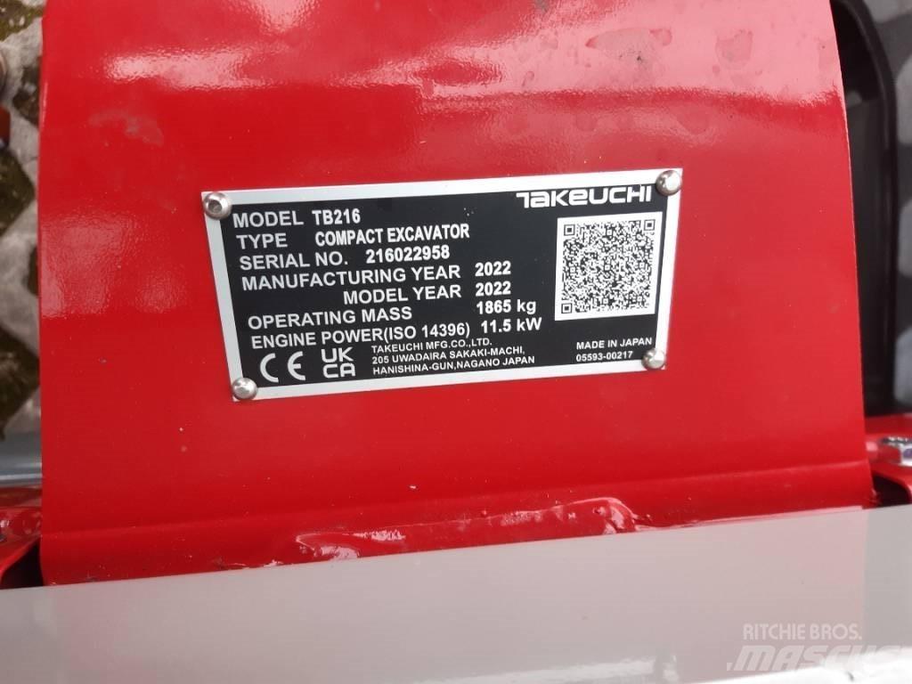Takeuchi TB216 V2 Εκσκαφάκι (διαβολάκι) < 7t