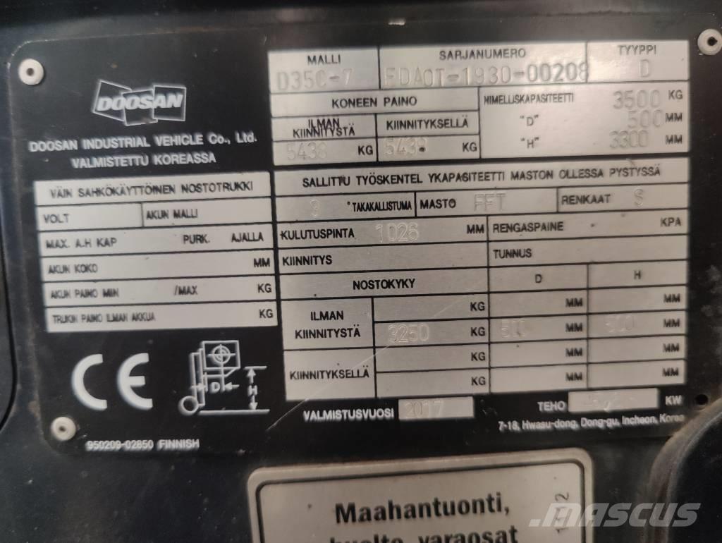 Doosan D 35 C-7 Πετρελαιοκίνητα Κλαρκ