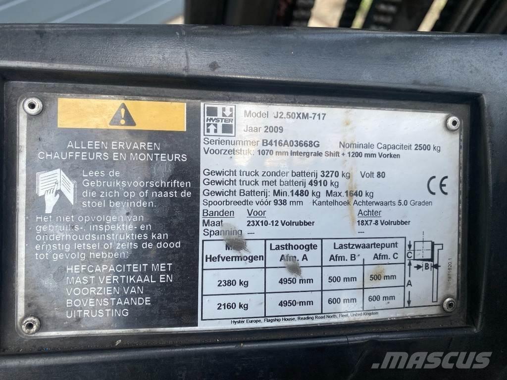 Hyster J2.50XM Ηλεκτρικά περονοφόρα ανυψωτικά κλαρκ
