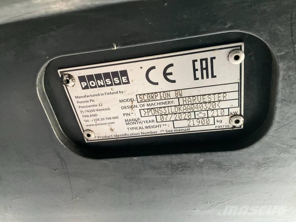 Ponsse SCORPION 8W Θεριζοαλωνιστικές μηχανές