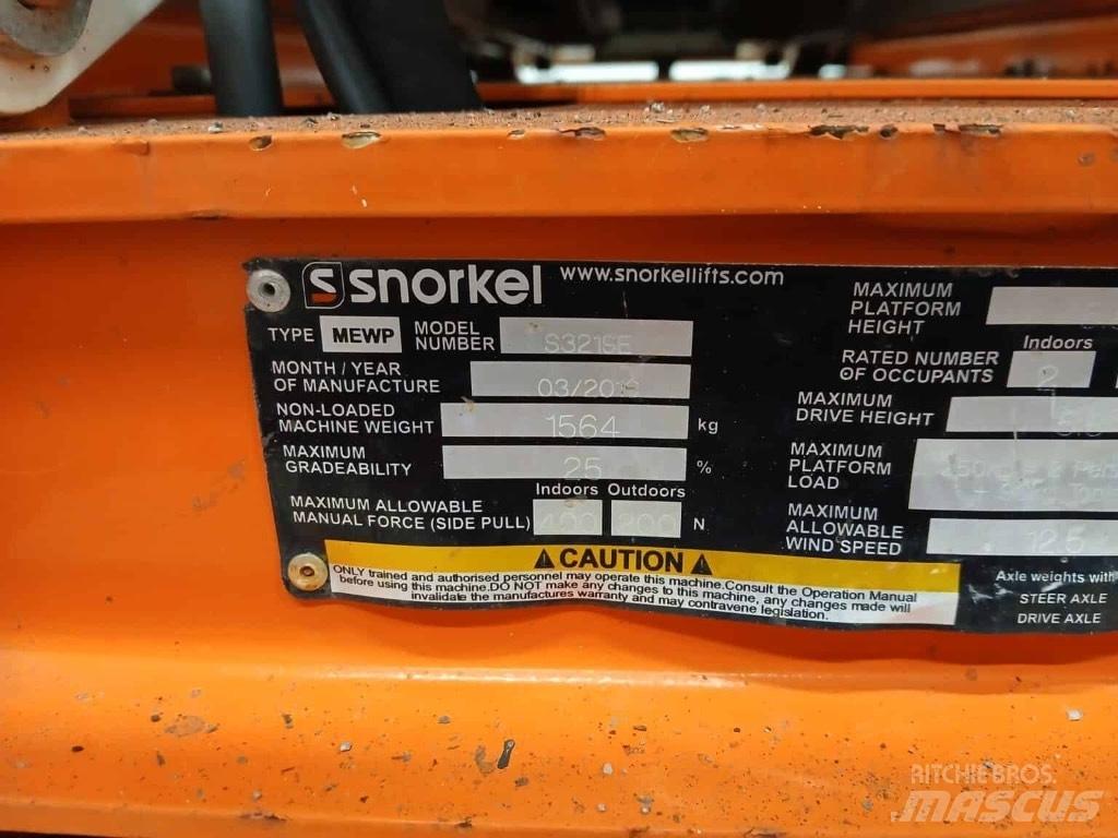 Snorkel S 3219 E Ανυψωτήρες ψαλιδωτής άρθρωσης