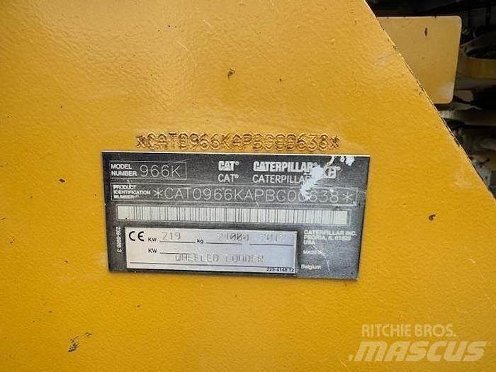 CAT 966K Φορτωτές με λάστιχα (Τροχοφόροι)