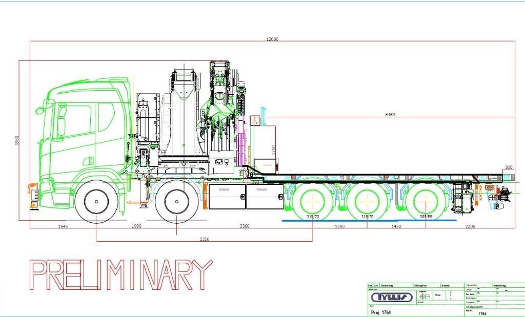 Scania R660 Φορτηγά με Γερανό