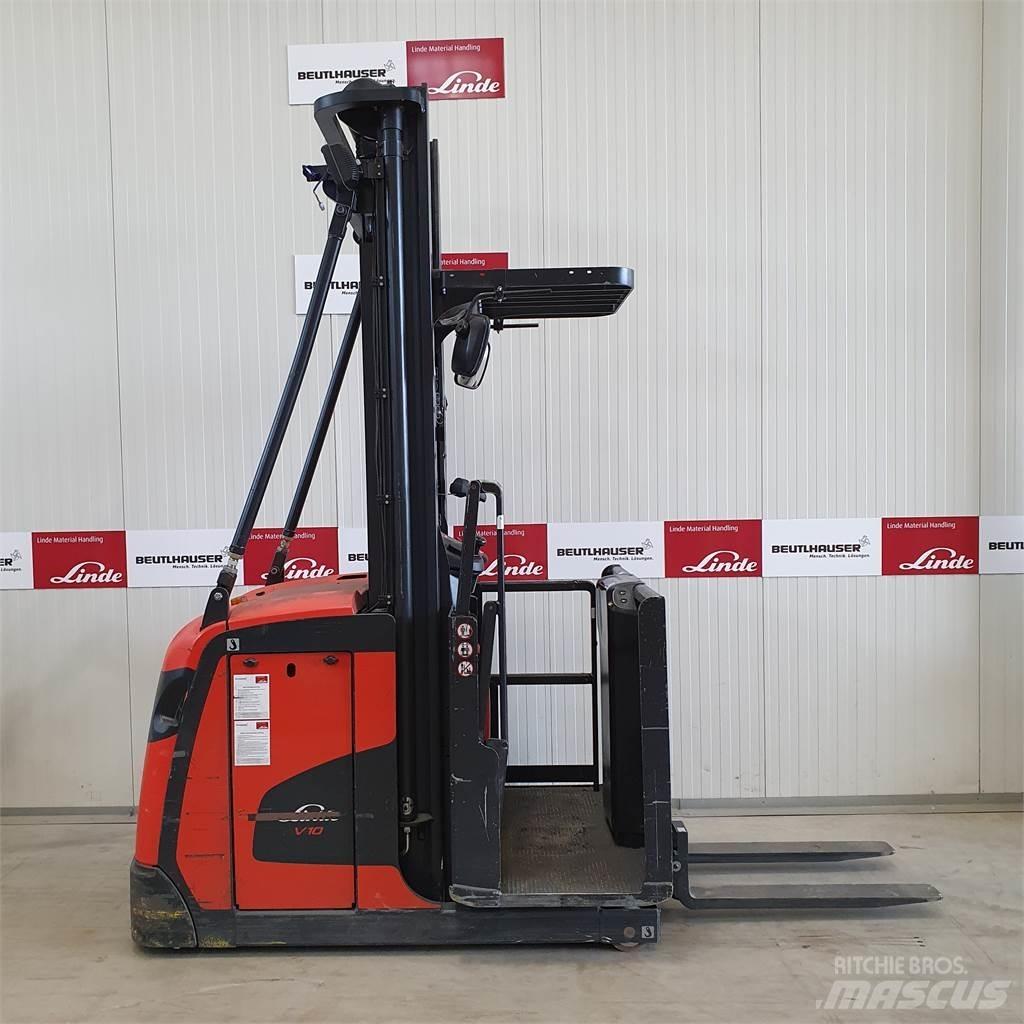 Linde V10 Περονοφόρο ανυψωτικό συλλογής παραγγελιών μεσαίου ύψους