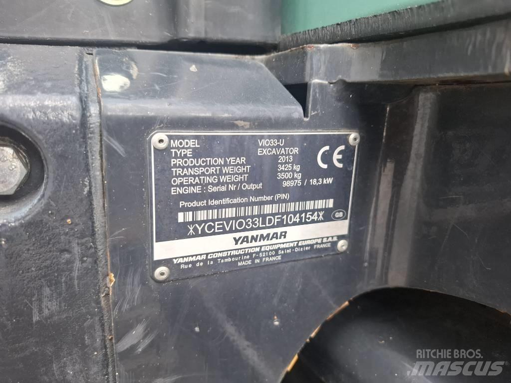 Yanmar Vio 33 U Εκσκαφάκι (διαβολάκι) < 7t