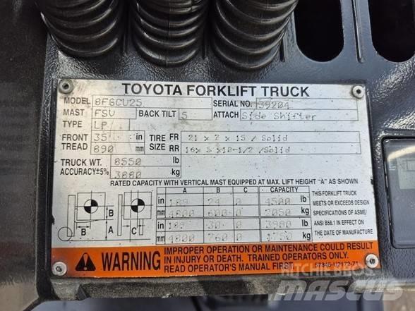 Toyota 8 FGCU 25 Περονοφόρα ανυψωτικά κλαρκ - άλλα